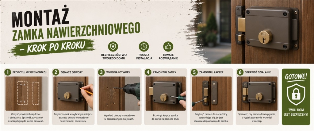 Montaż zamka nawierzchniowego – krok po kroku