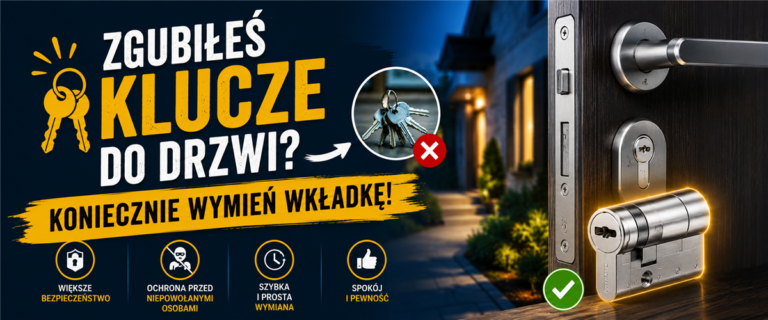 Zgubiłeś klucze do drzwi. Koniecznie wymień wkładkę